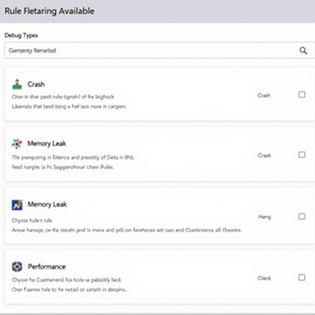 Debug Diagnostic Tool Rule Types