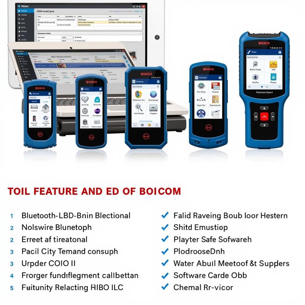 Different Bosch Wireless Scan Tools