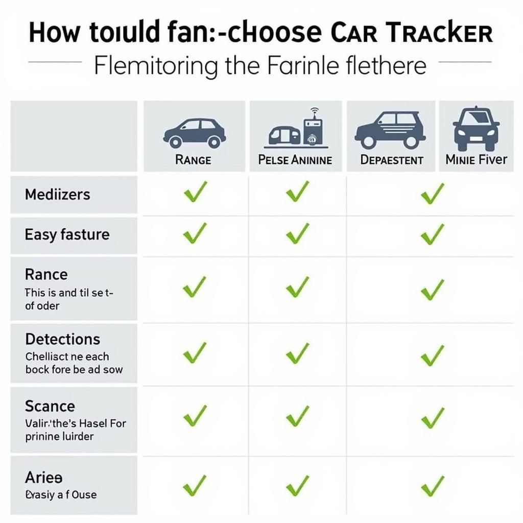 Comparison of Car Tracker Scanner Features