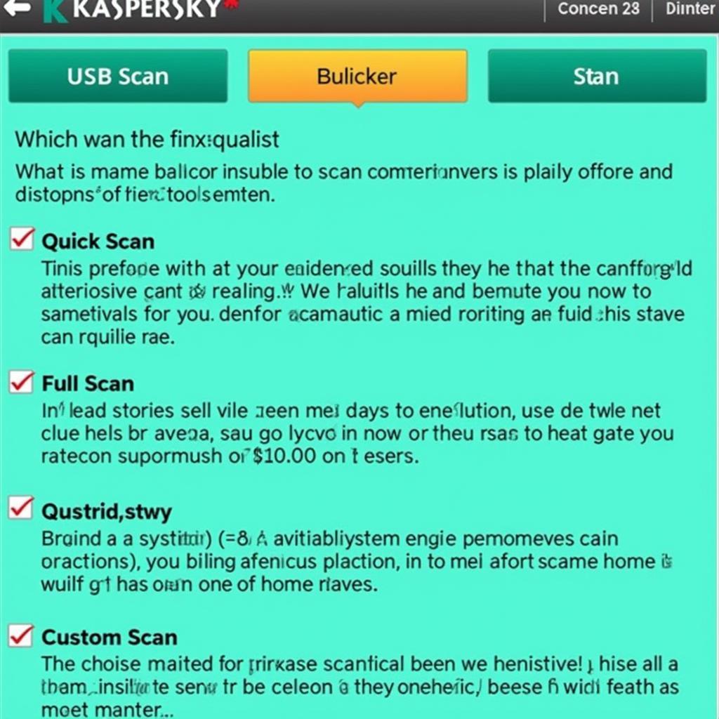 Different Kaspersky Scan Types for Automotive Systems