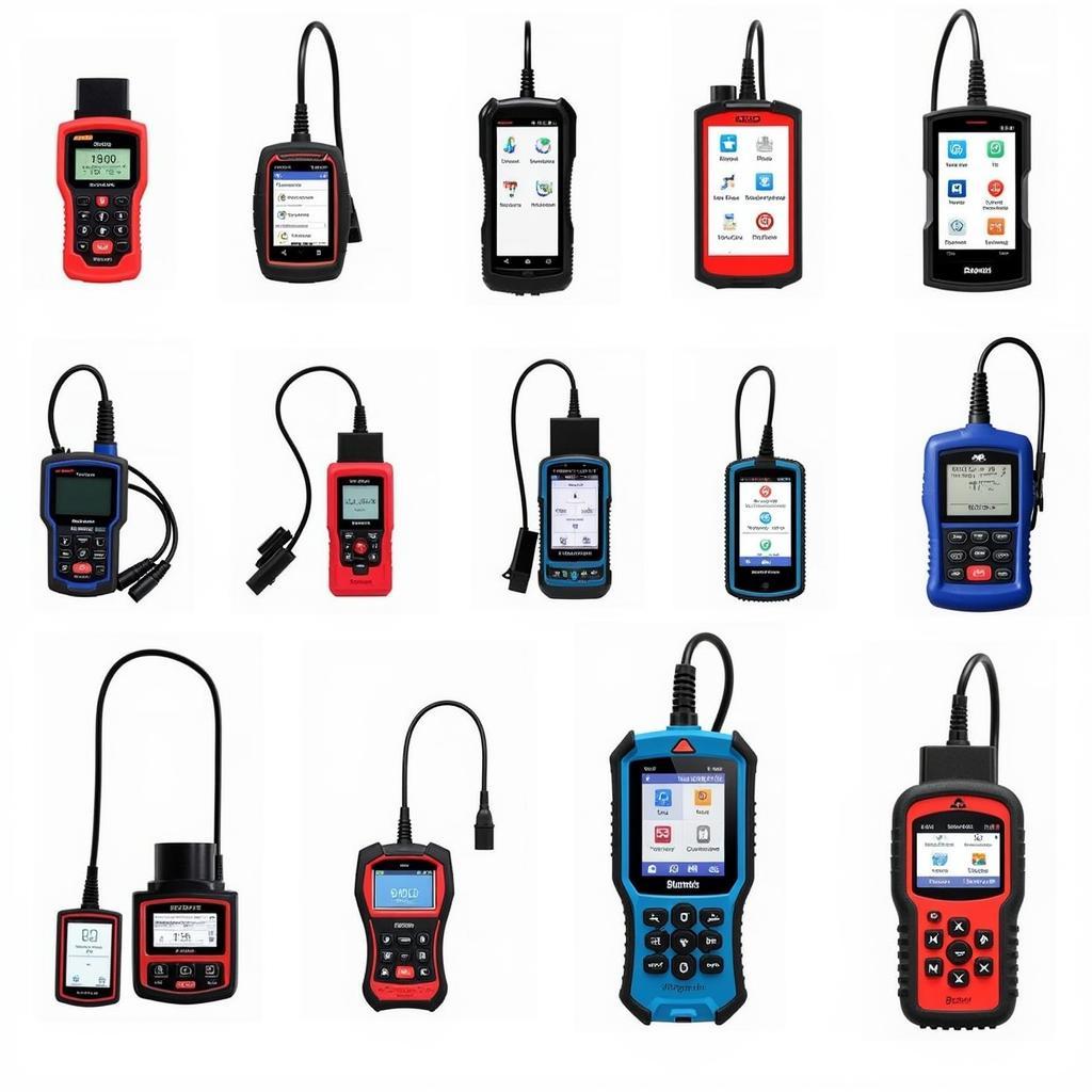 Variety of OBD diagnostic scan tools for different needs