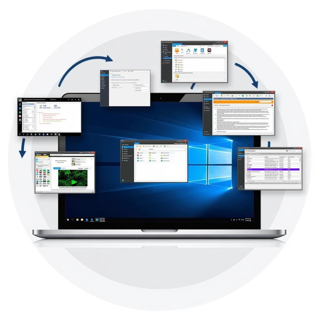 Different OBDLink MX Bluetooth Scan Tool Software Options Displayed on Laptop