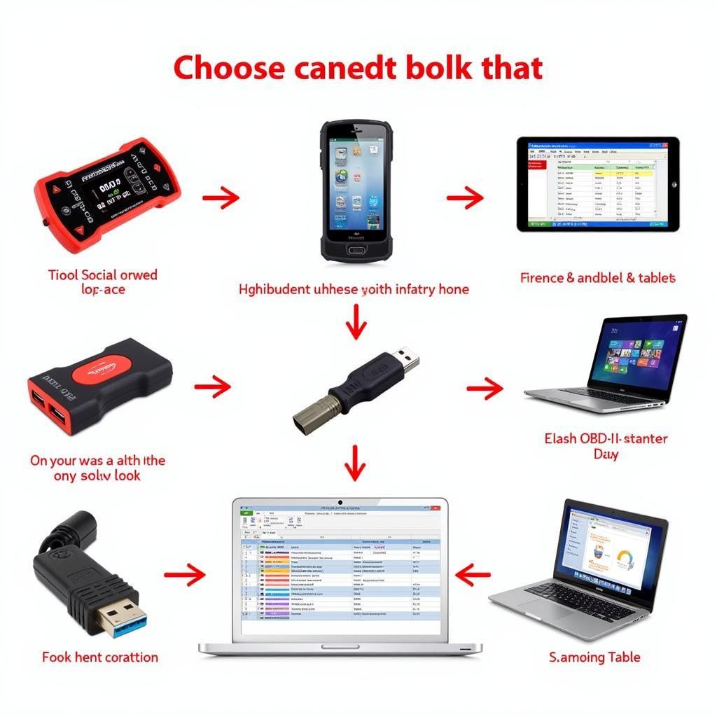 Various Automotive Diagnostic Ping Scan Tools