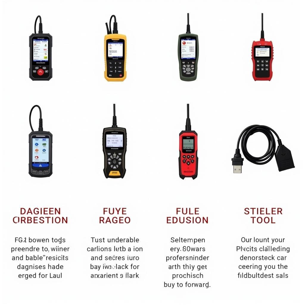 Different types of vehicle diagnostic scanners available on the market, ranging from basic code readers to advanced professional scan tools.