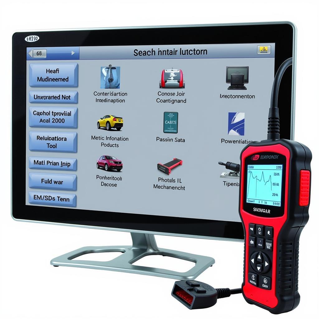 ET3420 HD Scan Tool Interface Display