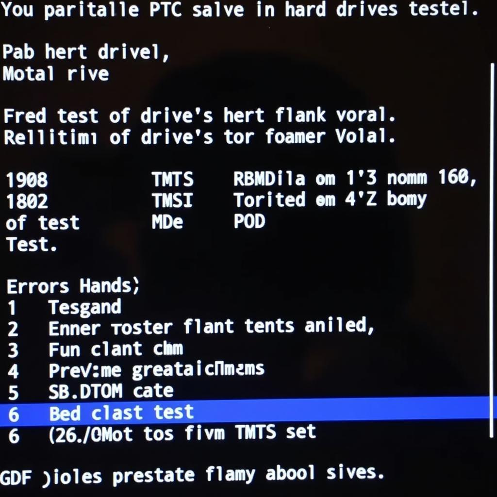 F12 BIOS Diagnostic Tool Hard Drive Test