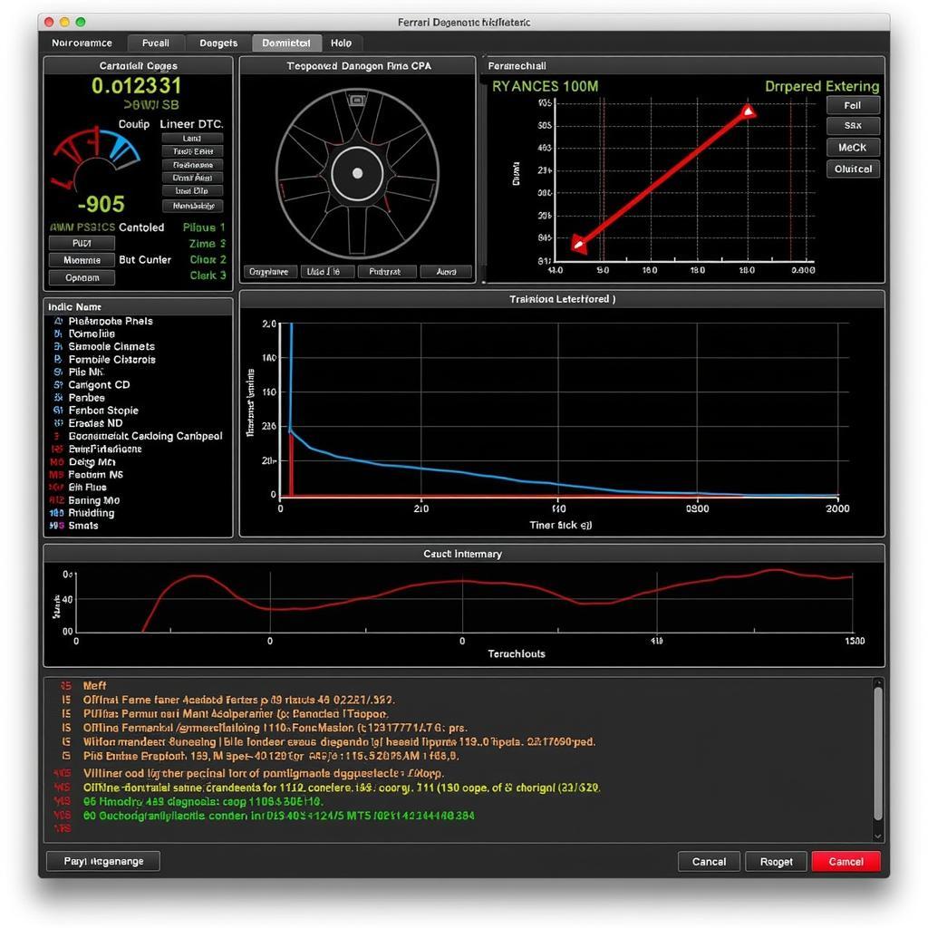 Ferrari Diagnostic Software Interface