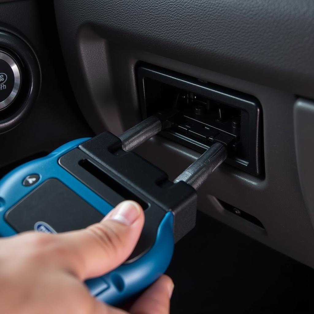 Connecting Scan Tool to Ford Fusion OBD-II Port