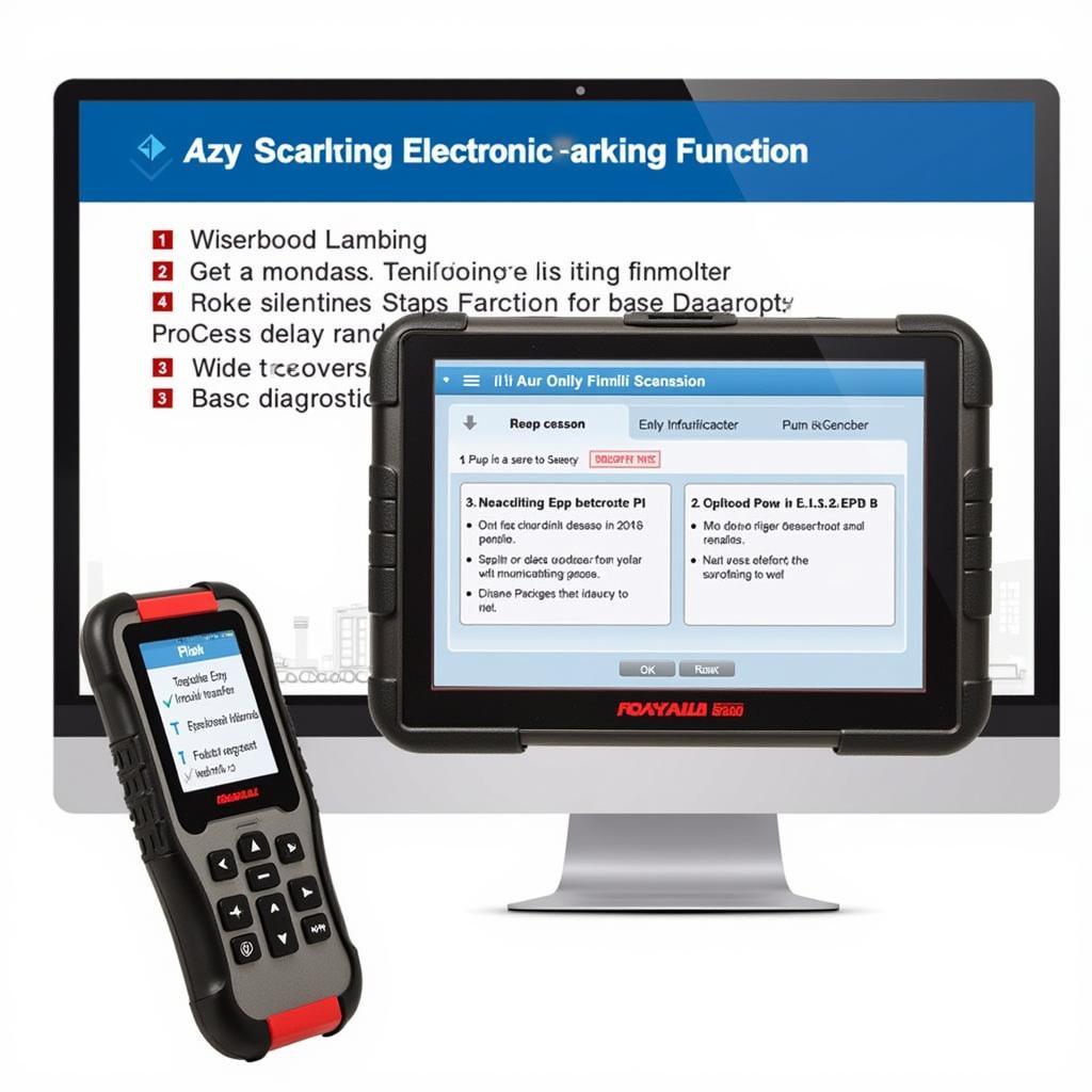 Foxwell 520 Scanner Performing Advanced Functions - EPB Reset