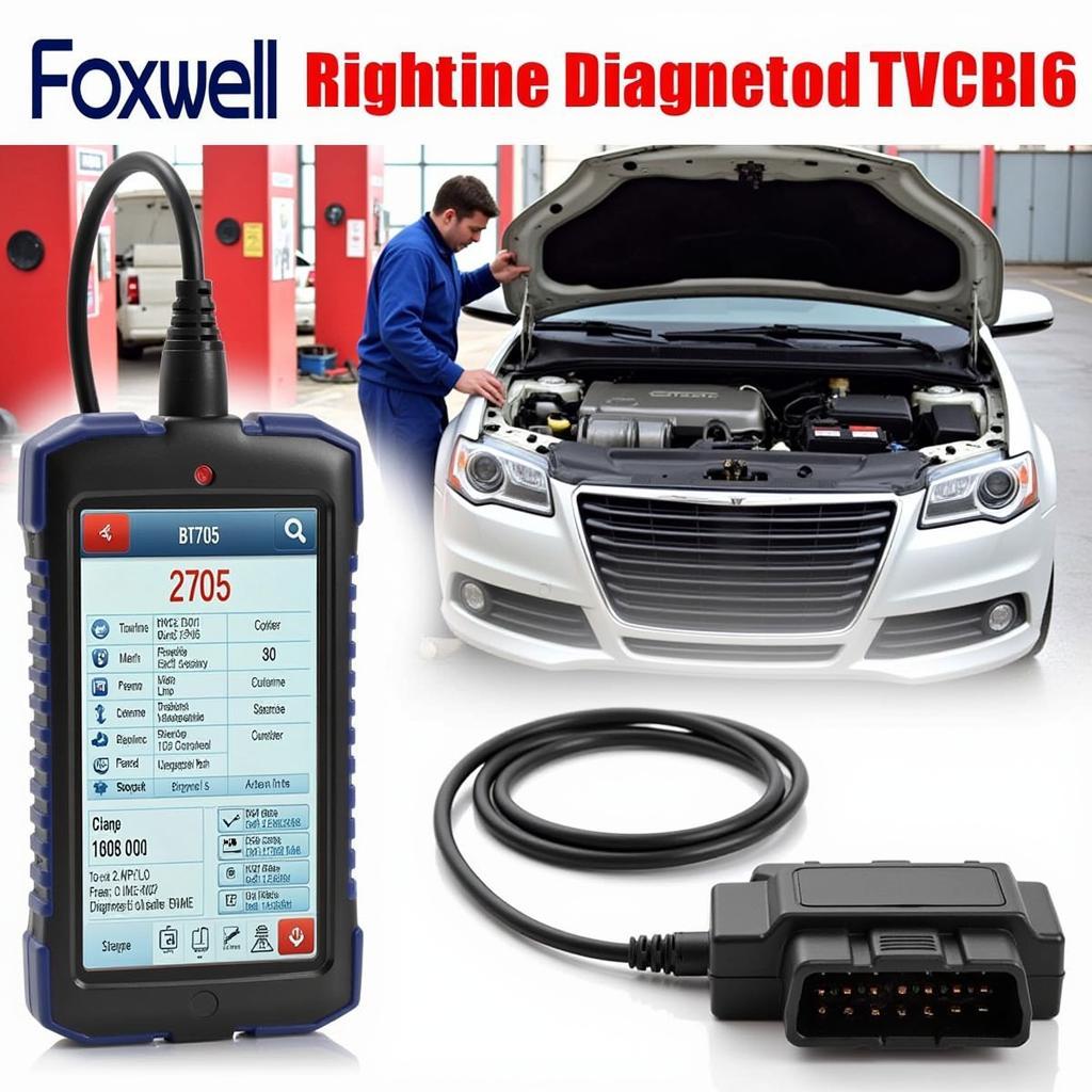 Foxwell BT705 Diagnostic Tool in Action