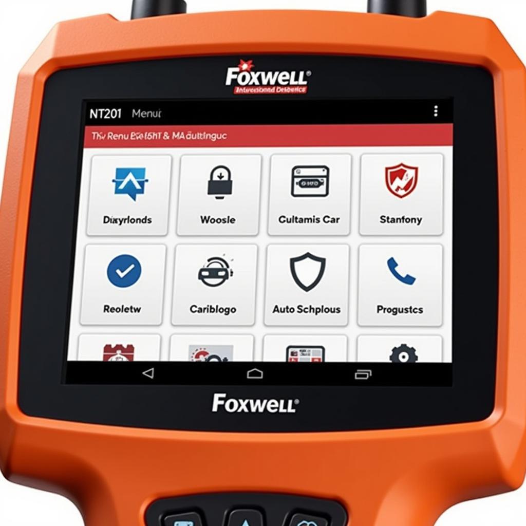 Foxwell NT201 Orange User Interface Display