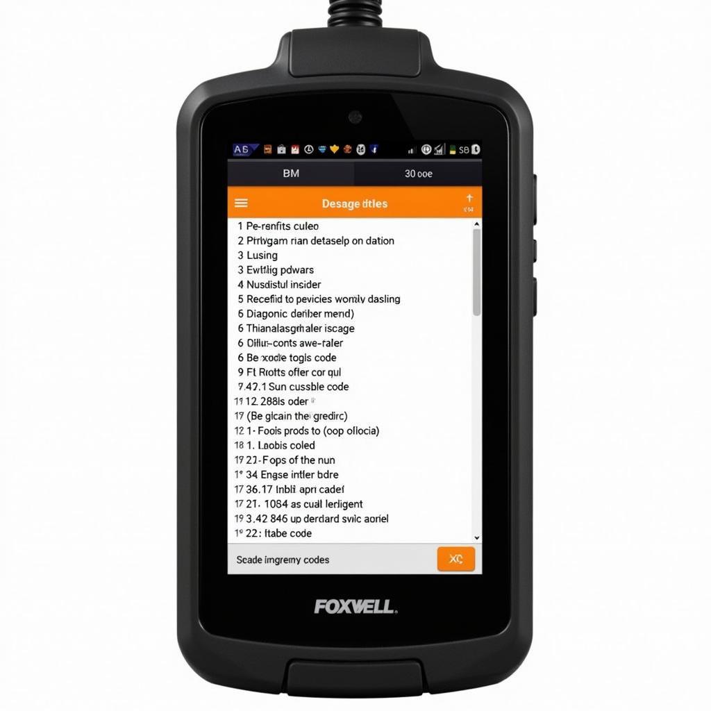 Foxwell NT301 Displaying Diagnostic Codes