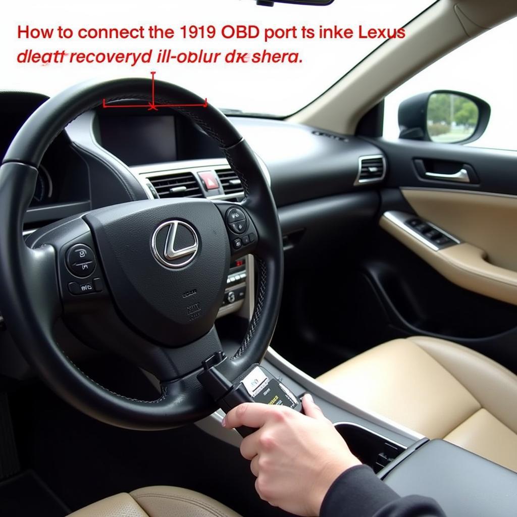 Connecting the Foxwell NT301 to a Lexus OBD2 Port