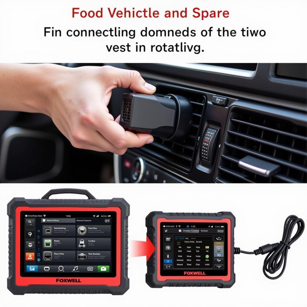 Foxwell NT510 Connected to OBD2 Port