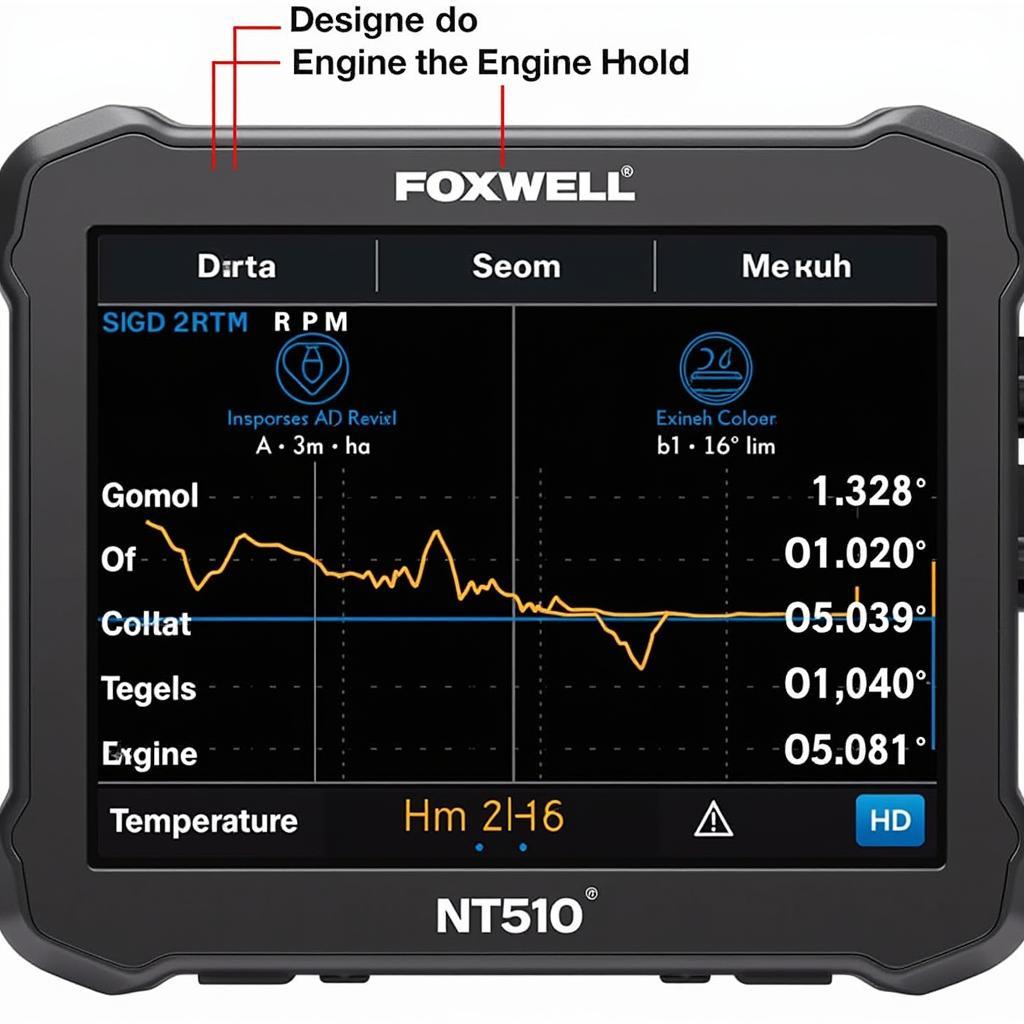 Foxwell NT510 Displaying Live Data Stream