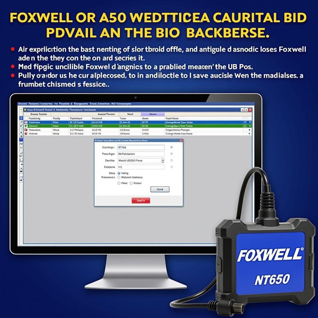 Foxwell NT650 Advanced Features