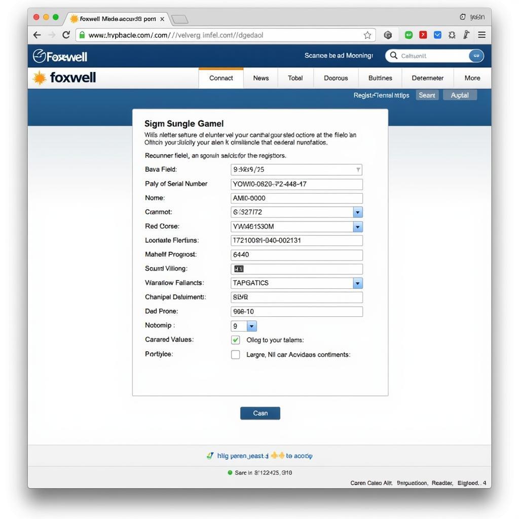 Foxwell Scanner Registration Portal