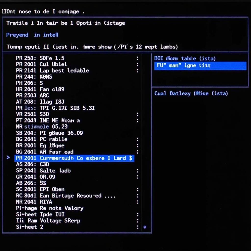 HP Z800 BIOS Diagnostic Screen