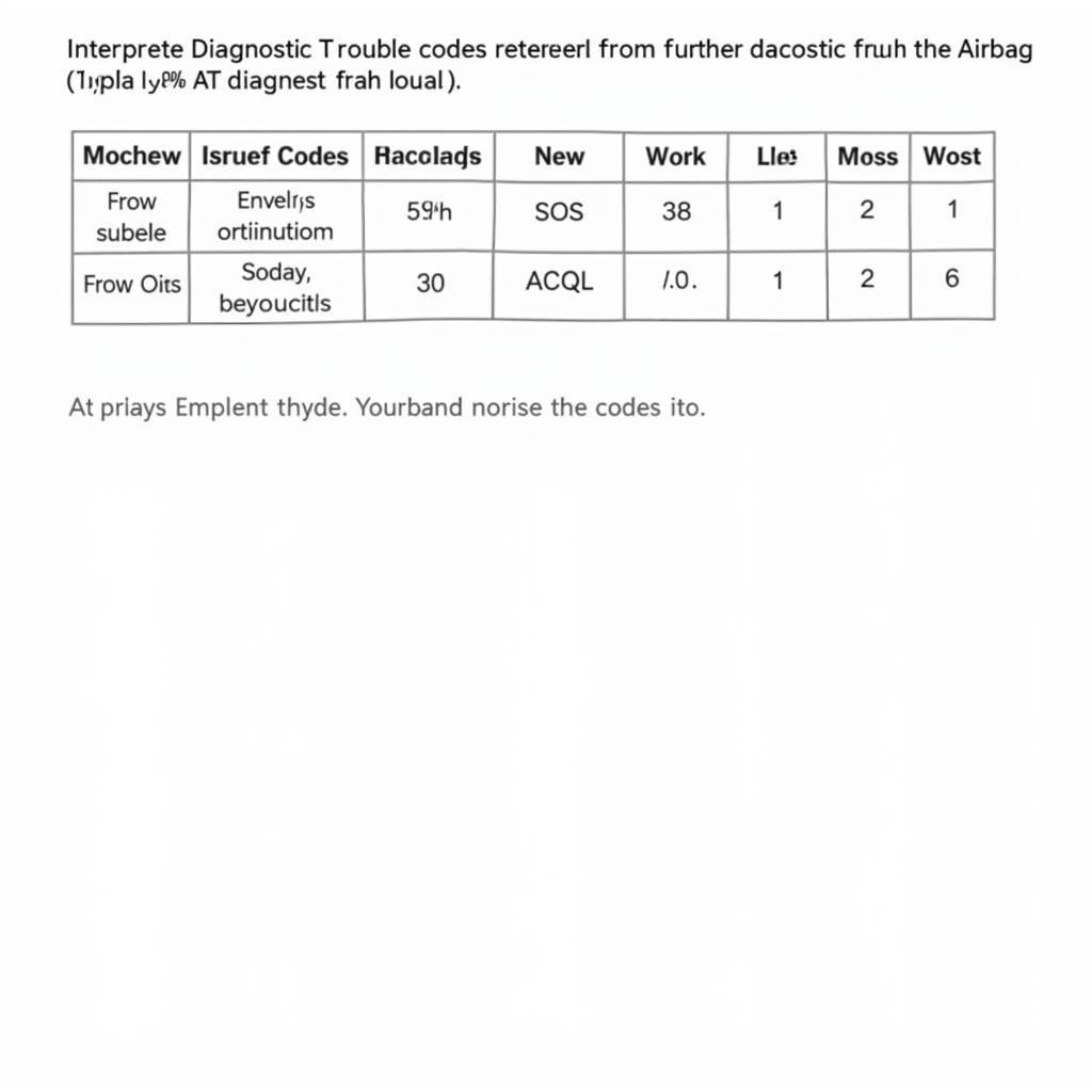 Interpreting Diagnostic Trouble Codes for Airbag and ABS Systems