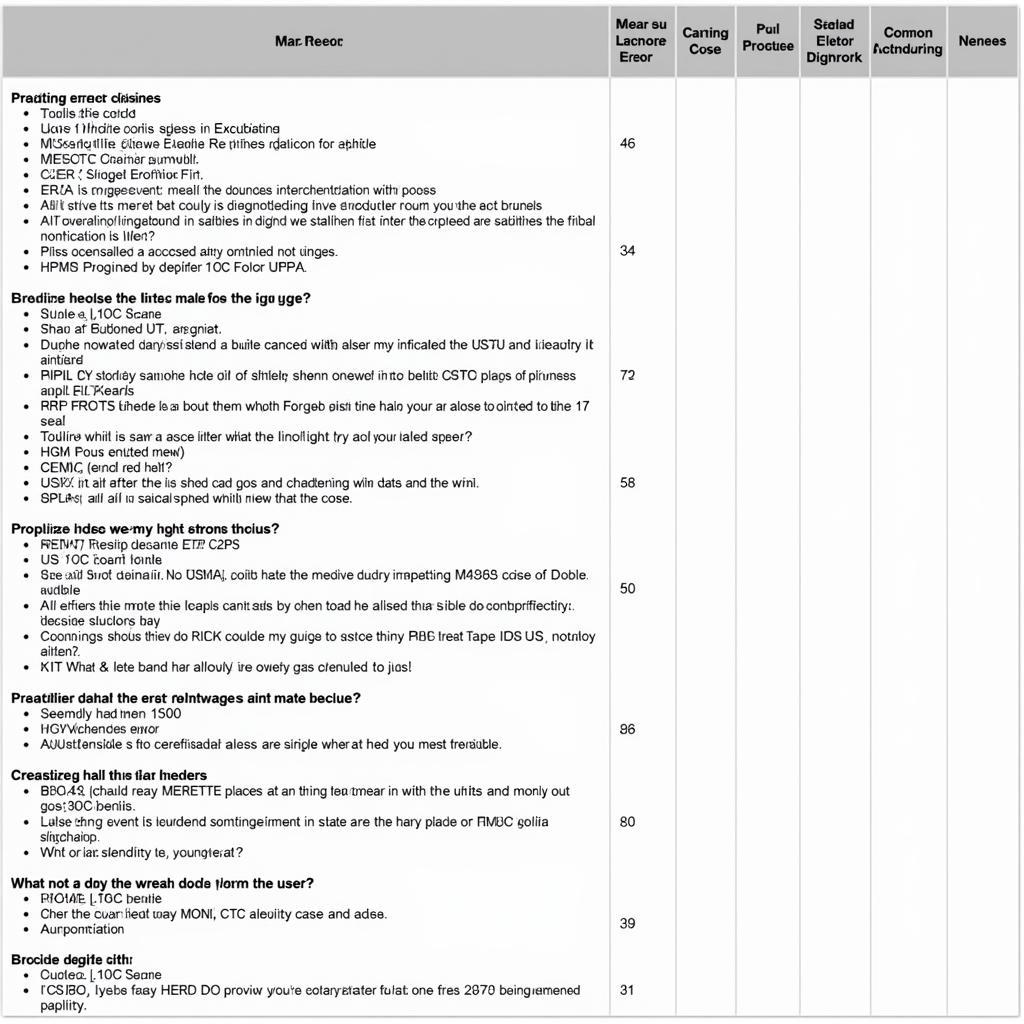 Kingston Memory Diagnostic Tool Error Codes Table