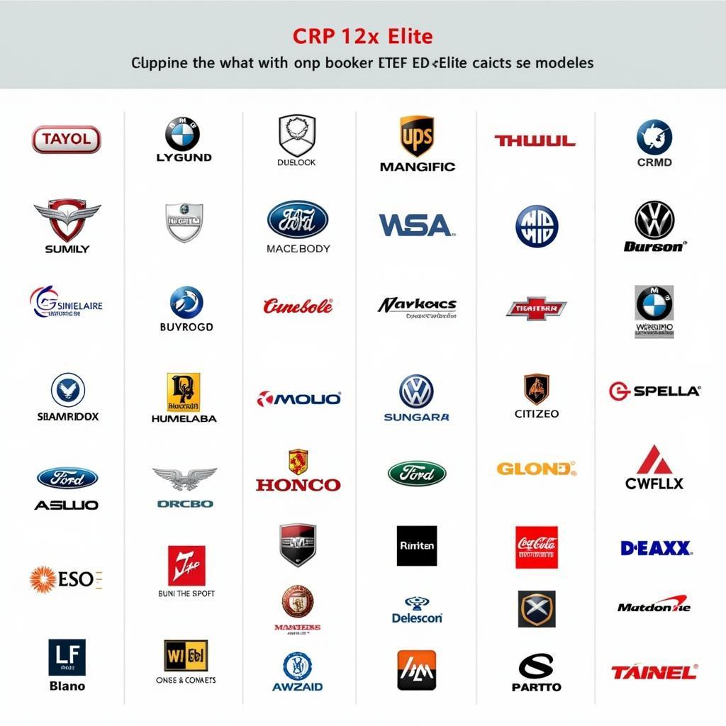 Launch CRP123x Elite OBD2 Scanner Vehicle Compatibility