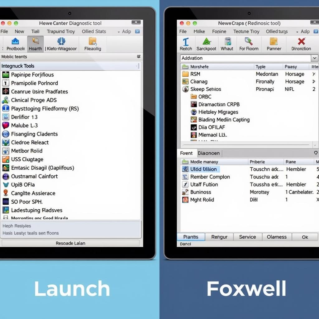 Launch vs. Foxwell Software Comparison