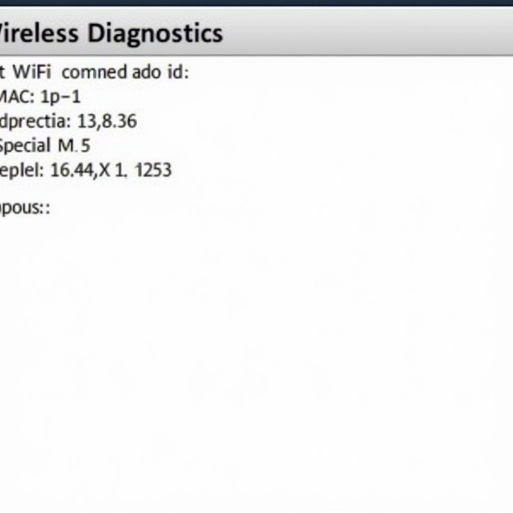 macOS Wireless Diagnostics Info Tab Showing Connection Details