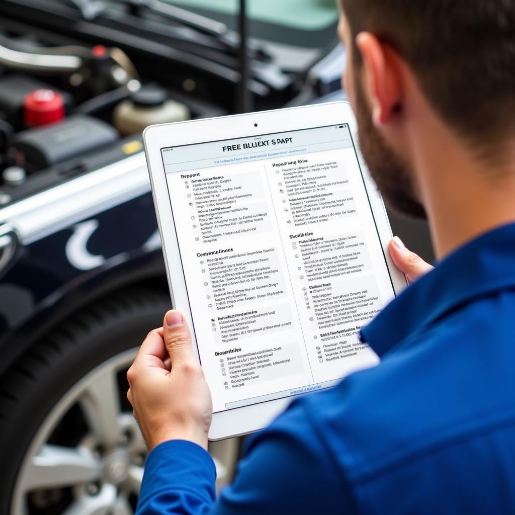 Mechanic Analyzing Online Listings Report