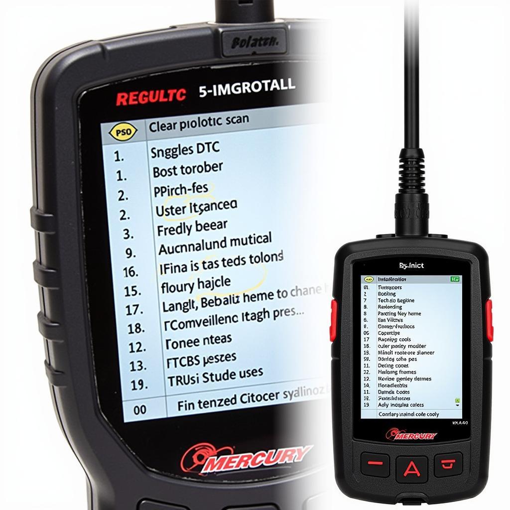 Displaying Diagnostic Results on a Mercury Engine Diagnostic Tool