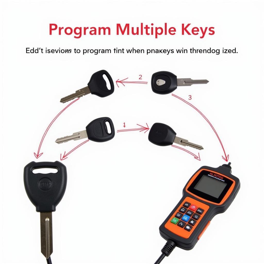 Multiple Key Programming with a Cheap Diagnostic Tool