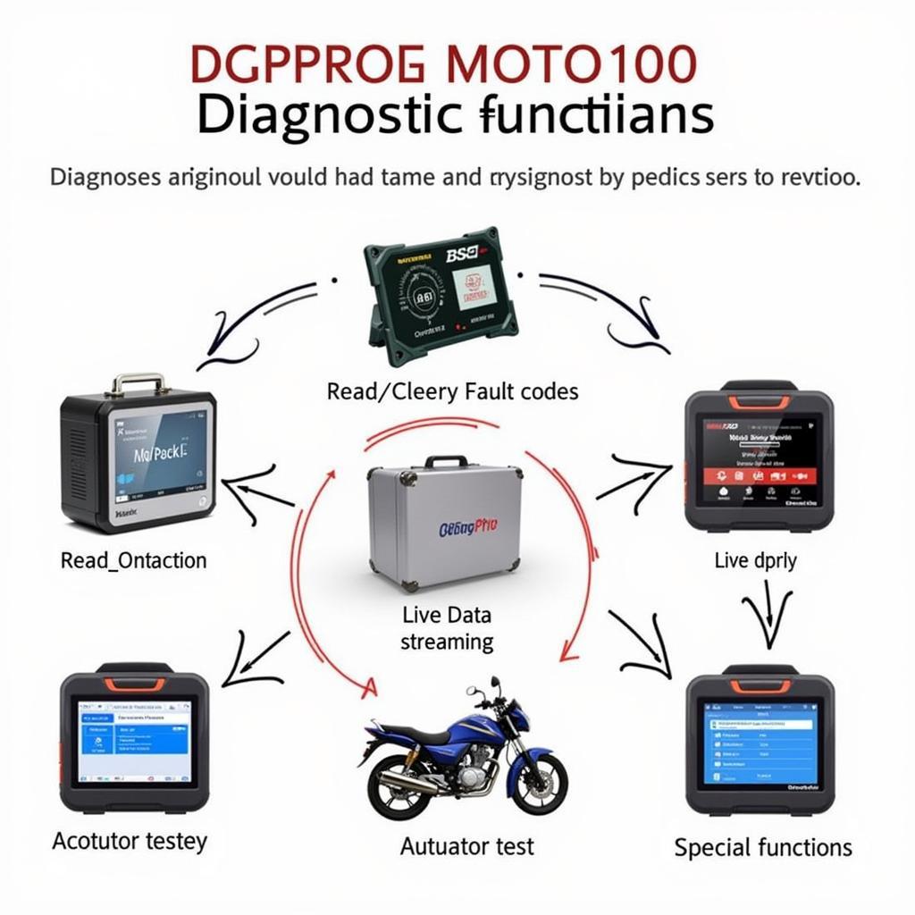 OBDPROG Moto 100 Diagnostic Functions