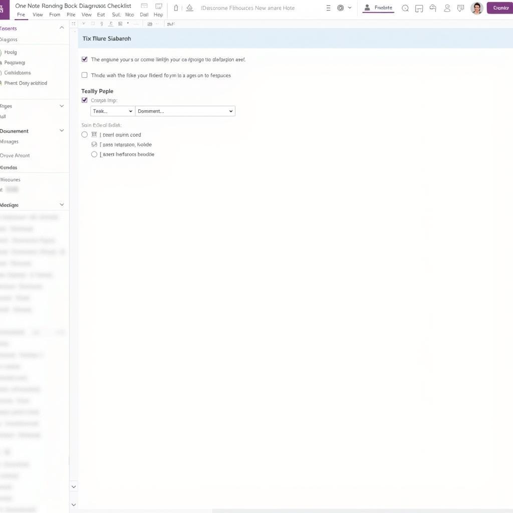 Custom Diagnostic Checklists in OneNote