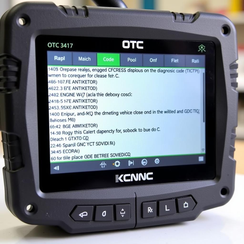 OTC 3417 Displaying Diagnostic Codes