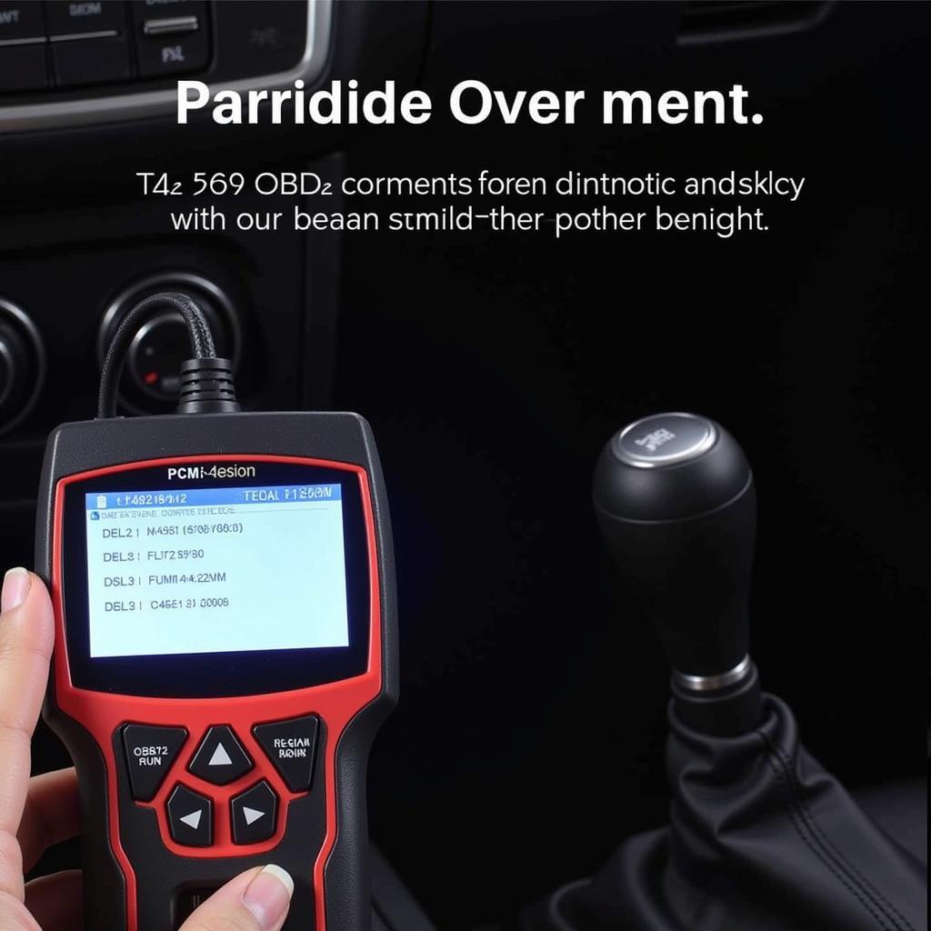 PCM Diagnostic Tool Connected to OBD2 Port: Diagnosing Vehicle Issues