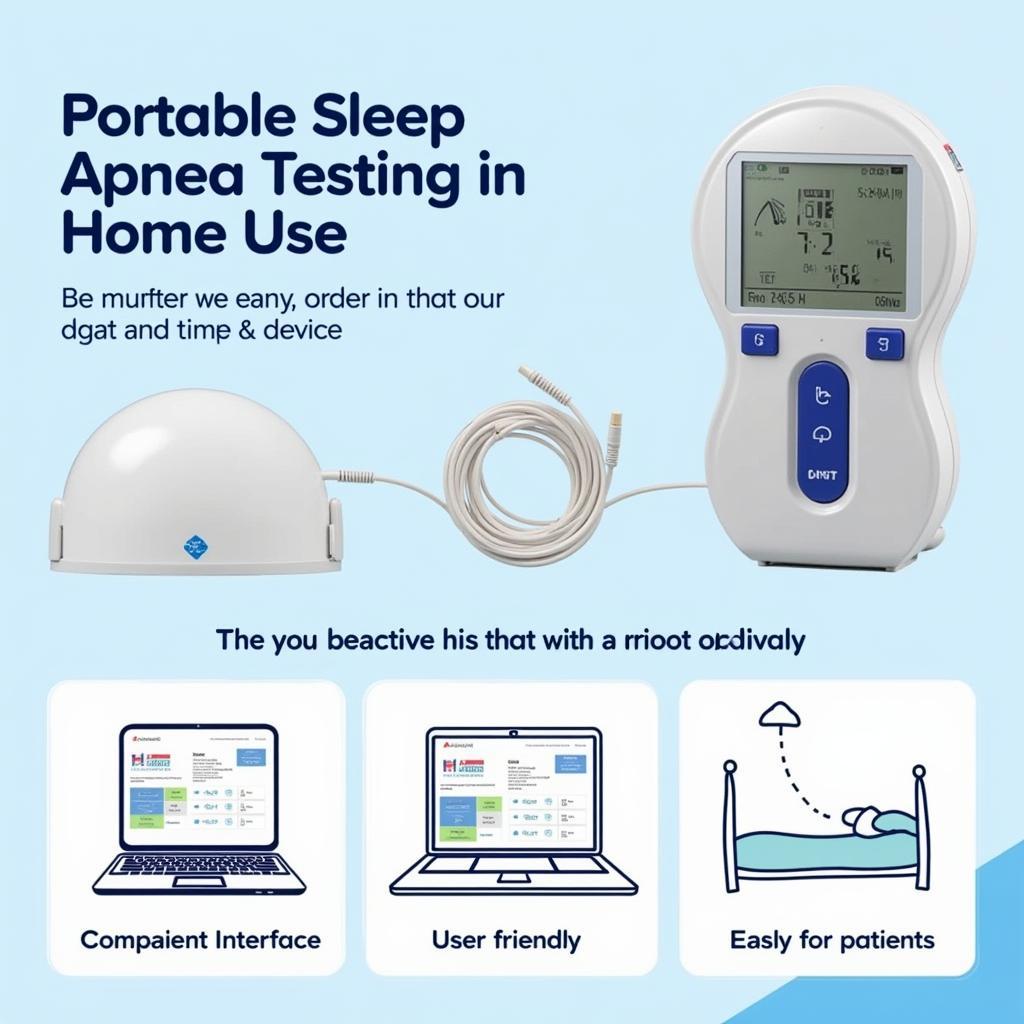 Portable Sleep Apnea Testing Device for Home Use: Compact and User-Friendly Design