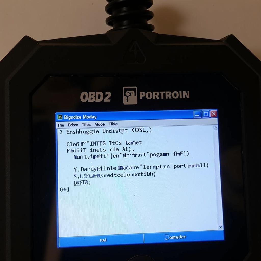 Reading OBD2 Codes on a Diagnostic Tool