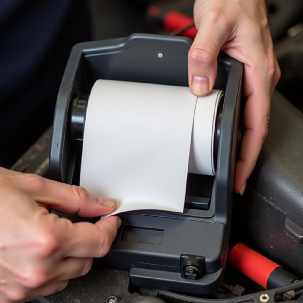 Replacing Thermal Paper Roll