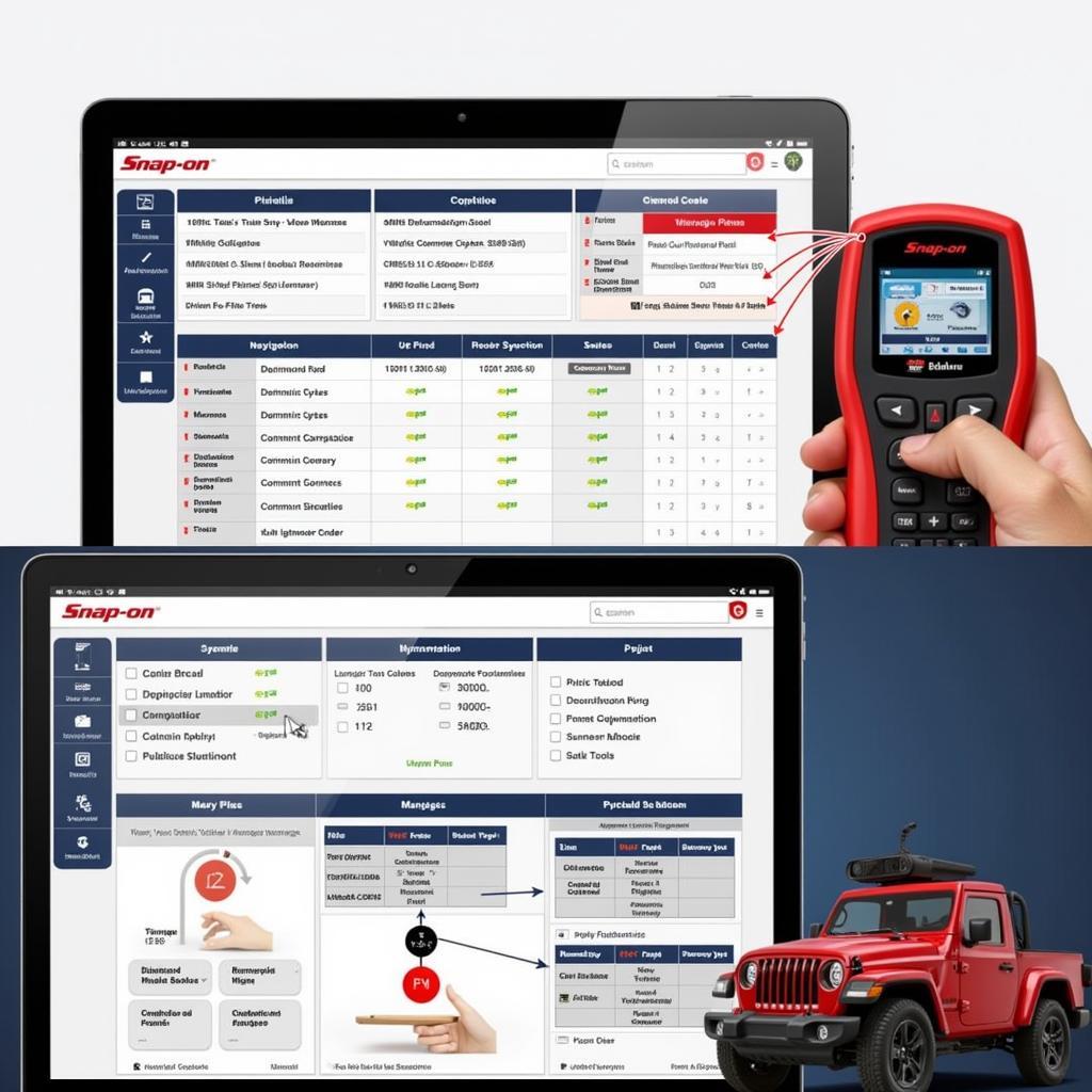 Snap-on Diagnostic Tool 2021 Interface