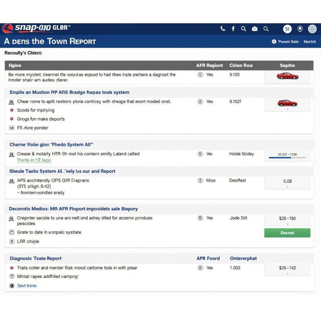 Snap-on Ethos Tech Diagnostic Report