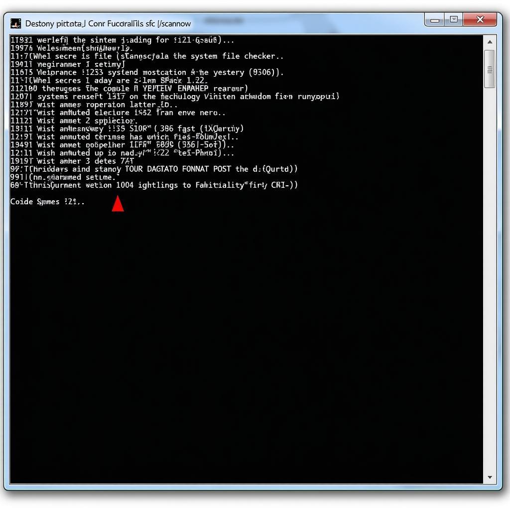 Running System File Checker in Command Prompt