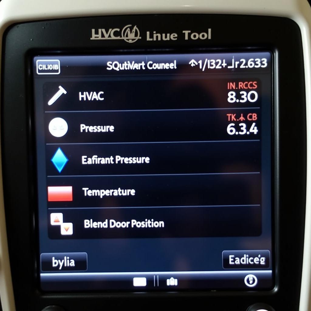 Viewing HVAC Data on a Scan Tool