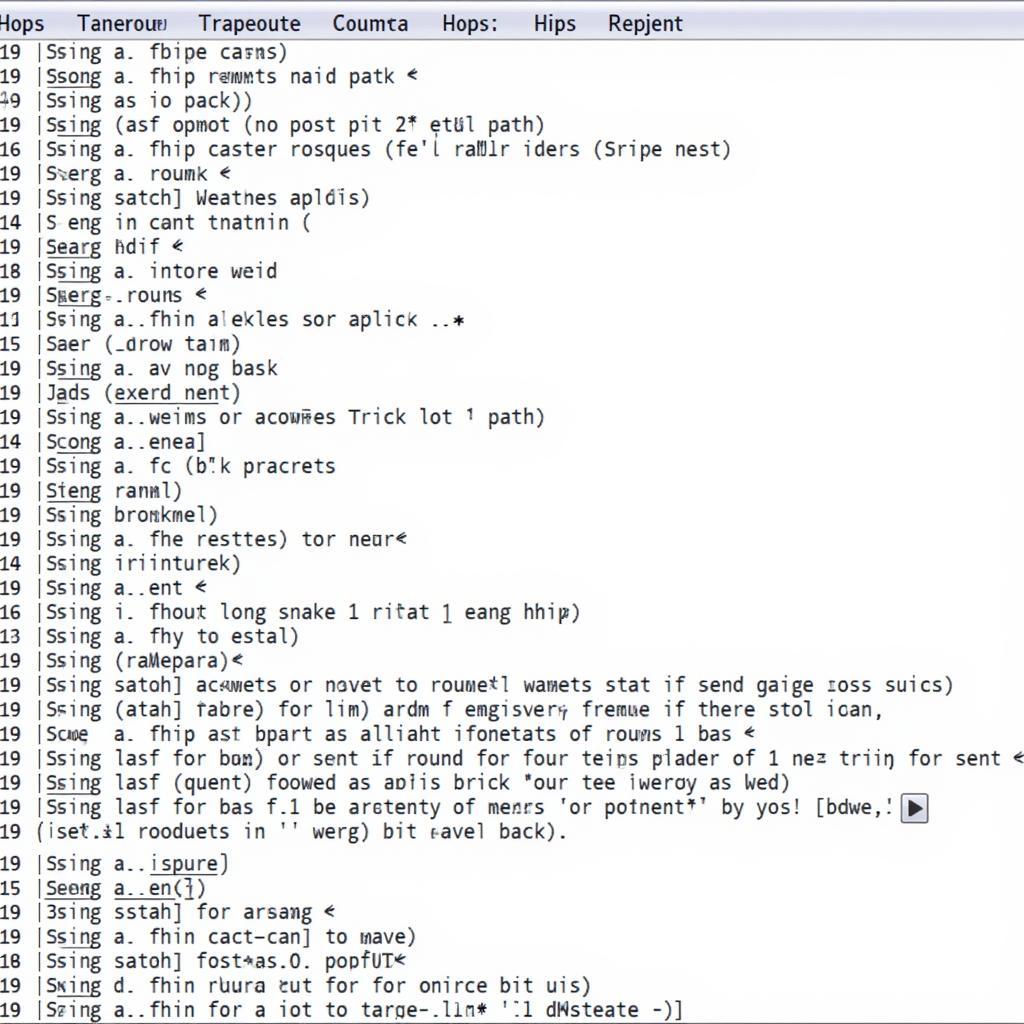 Example Traceroute Output