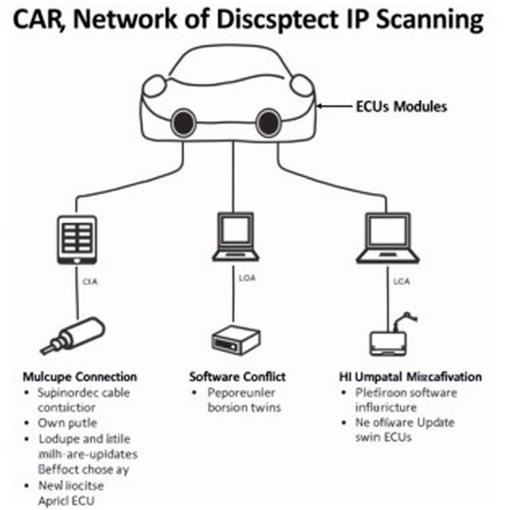 Troubleshooting IP Scanning Issues in a Car Network