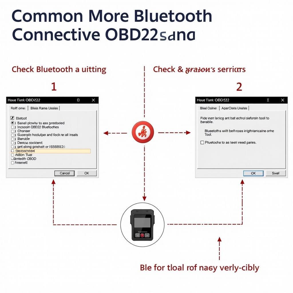 Troubleshooting OBD22 Bluetooth connection issues on a smartphone