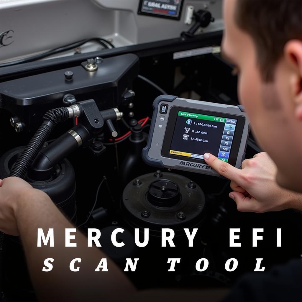 Using a Mercury EFI outboard scan tool to diagnose engine problems