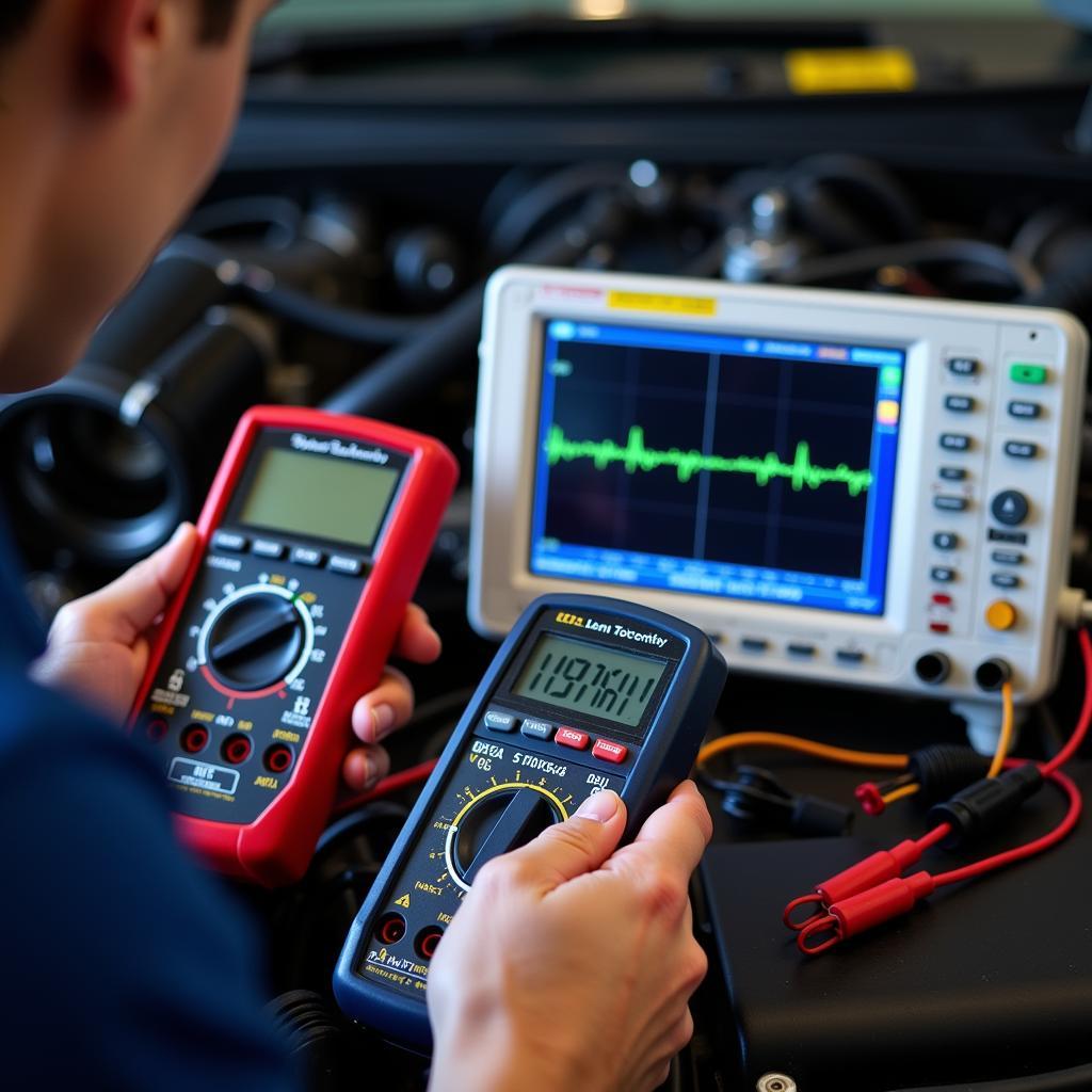 Using Multimeter and Oscilloscope