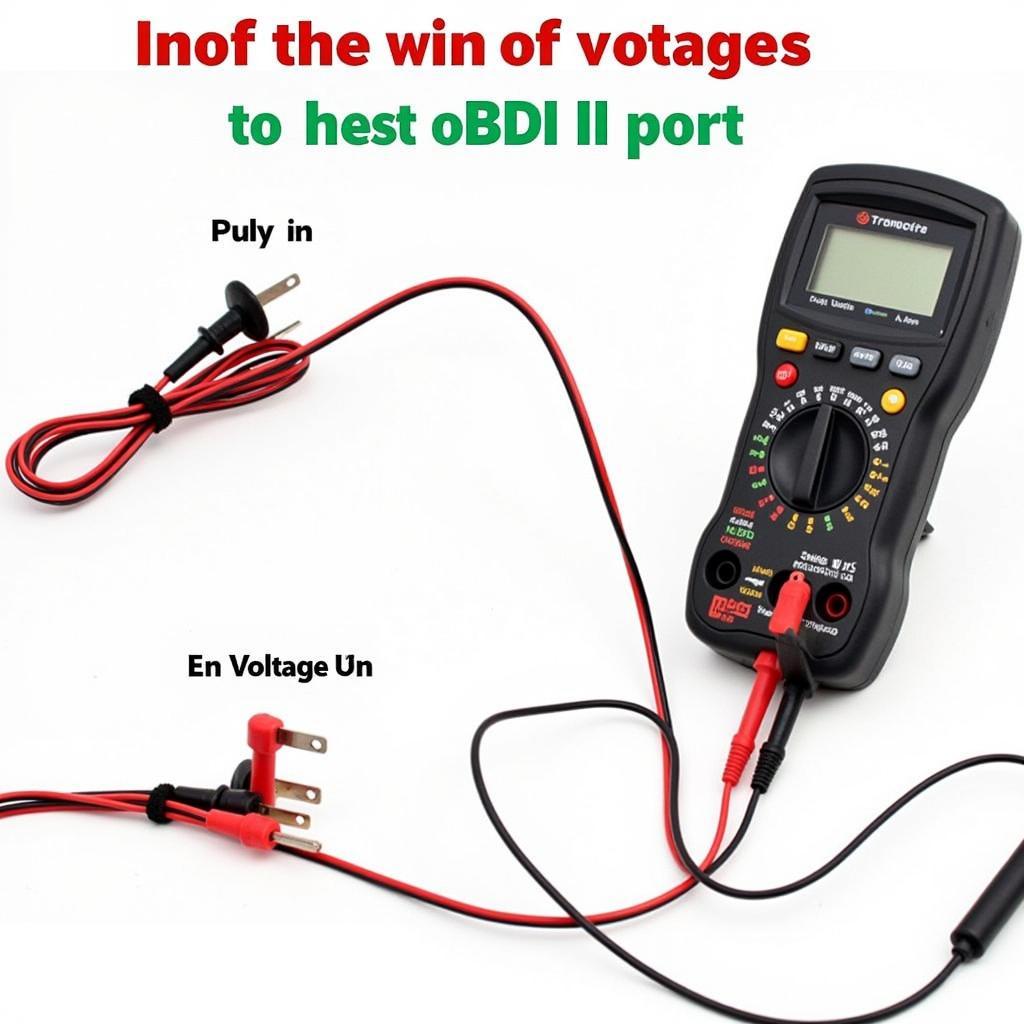 Using Multimeter to Check OBDII Port