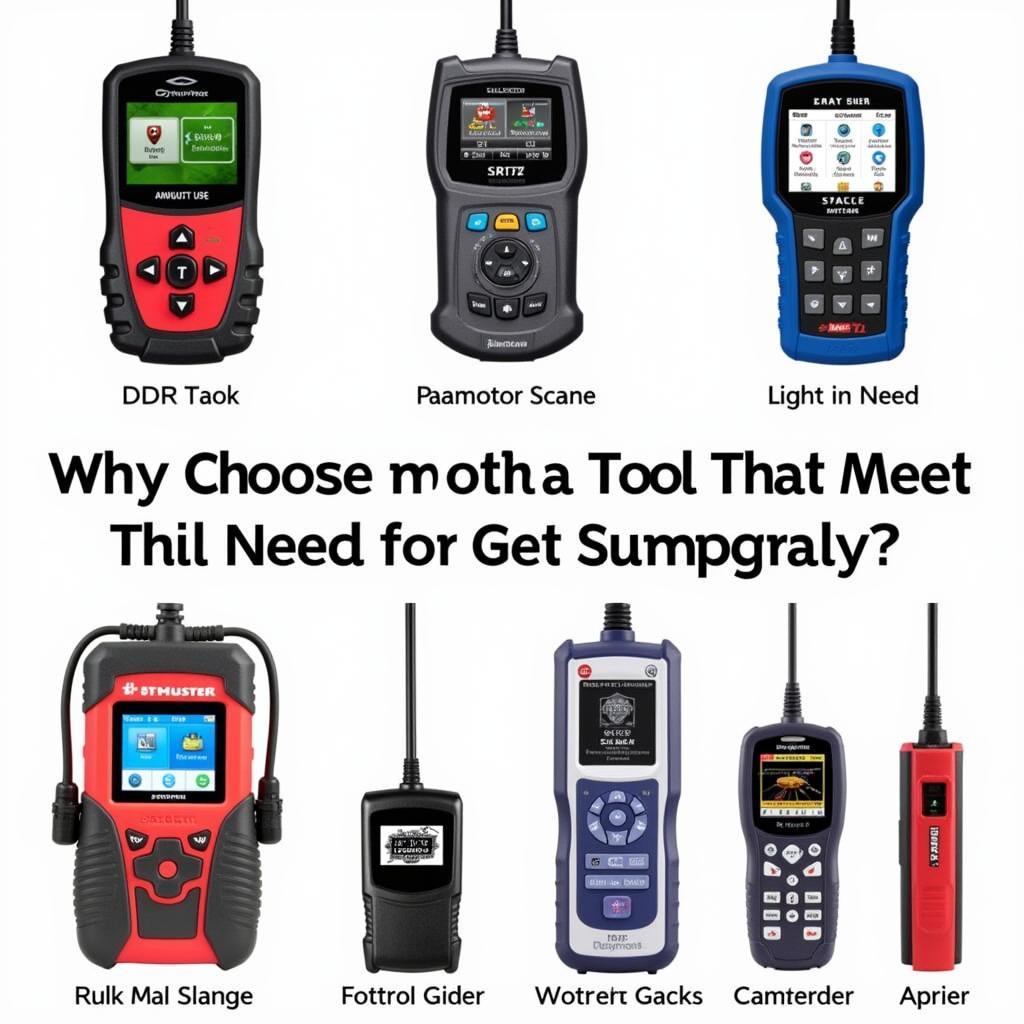 Variety of Automotive Scan Tools