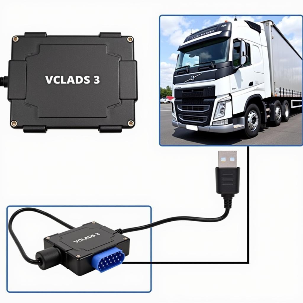 VCADS 3 Connected to Volvo Truck