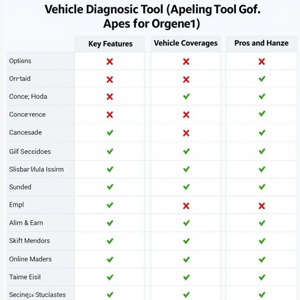 Comparing Different Vehicle Diagnostic Tools